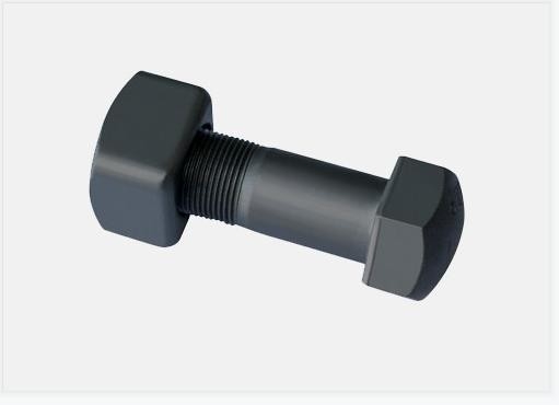 Carbon Steel Hexagon Head Excavator Track Bolts And Nuts
